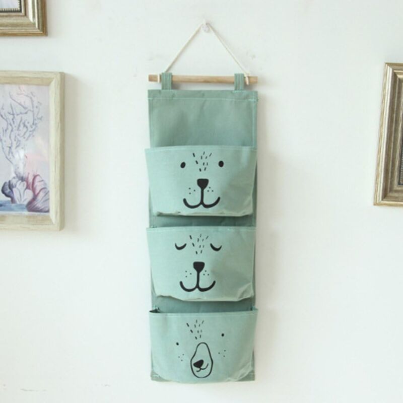 foto del prodotto alovez organizer da appendere con 3 tasche, organizer da appendere, borsa portaoggetti da appendere per la cameretta dei bambini