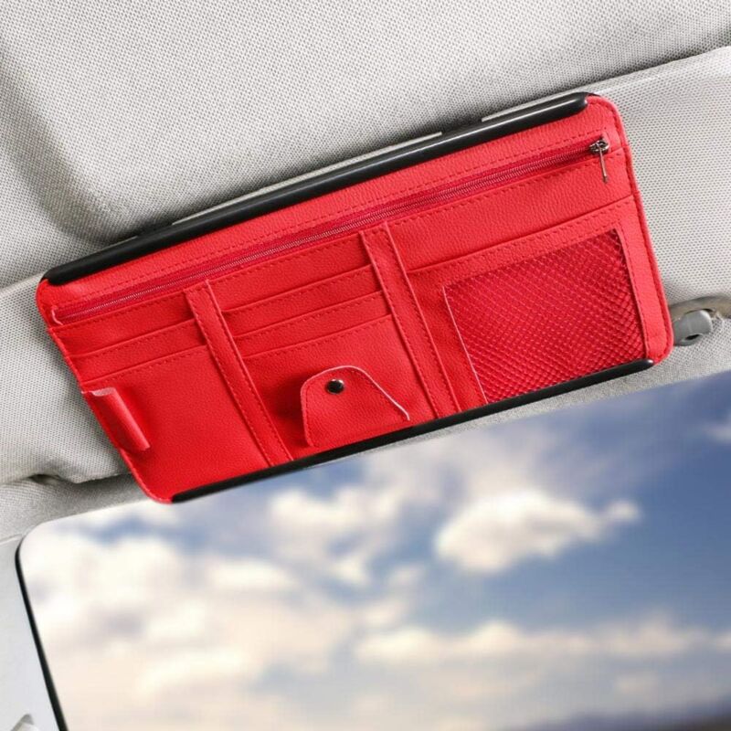 foto del prodotto alovez organizzatore per aletta parasole per auto, custodia per accessori interni auto per camion e suv
