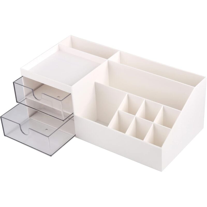 foto del prodotto alovez organizzatore per il trucco, contenitore per il trucco, contenitore per cosmetici con cassetti per organizer da scrivania