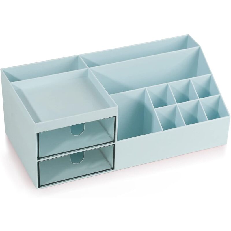 foto del prodotto alovez organizzatore per il trucco, contenitore per il trucco, contenitore per cosmetici con cassetti per organizer da scrivania