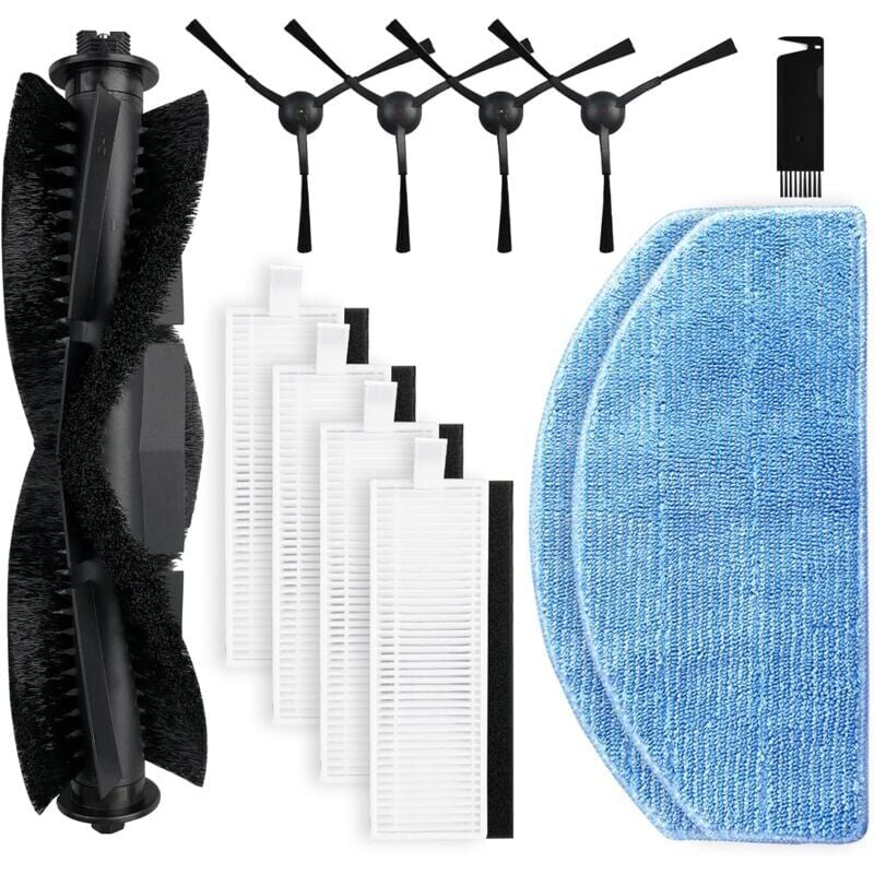 foto del prodotto alovez parti di ricambio compatibili con l aspirapolvere robot honiture g20 g20 pro, 1 spazzola rotante, 4 spazzole laterali, 4 filtri hepa, 2