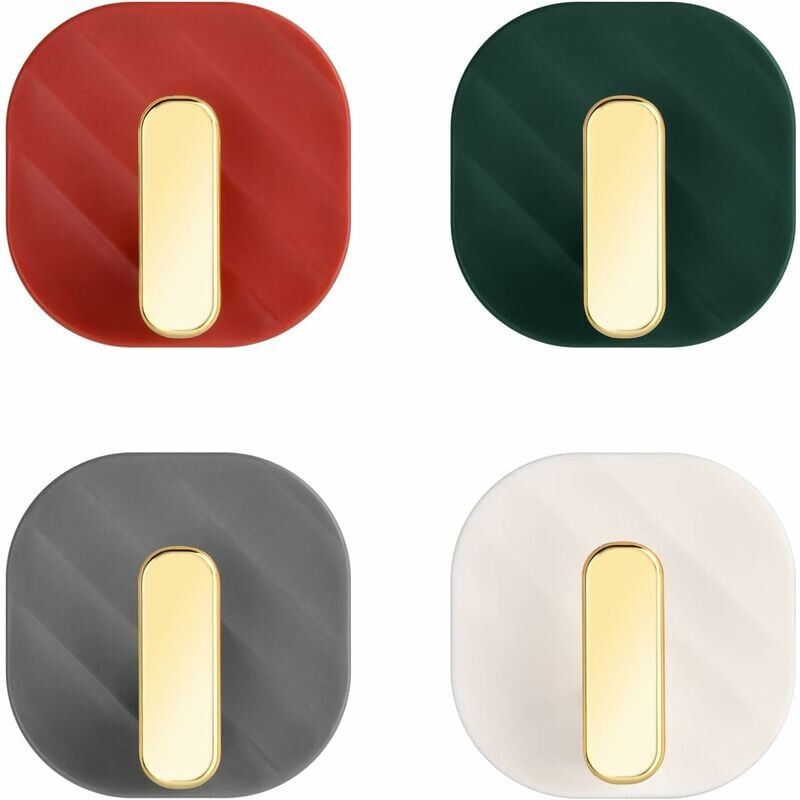 foto del prodotto alovez pezzi ganci adesivi, ganci da parete senza foratura, gancio impermeabile, ganci per asciugamani autoadesivi, porta salviette per bagno,