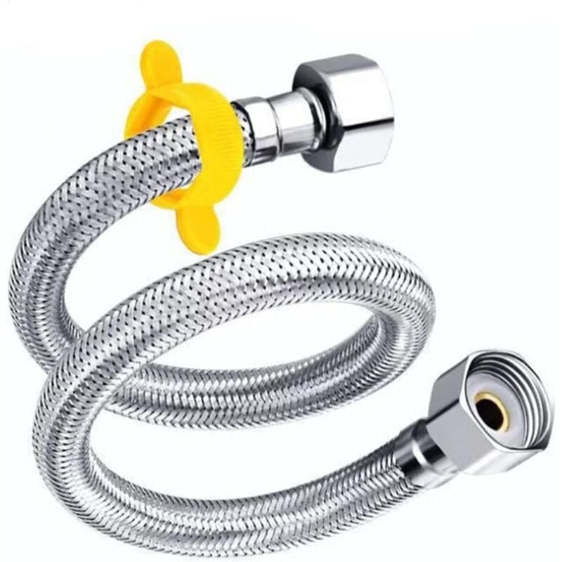 foto del prodotto alovez pezzo di tubo flessibile per doccia, tubo antitorsione, tubo universale per doccia e doccetta portatile per bidet in bagno, giardino