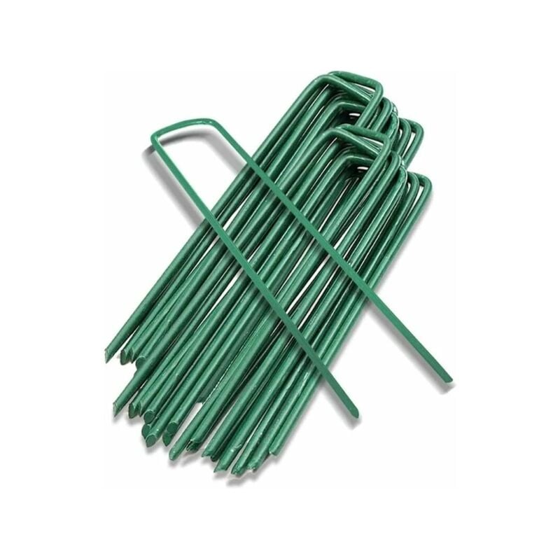 foto del prodotto alovez picchetti da giardino, picchetti per fissaggio a terra, picchetti per fissaggio a pacciame, tessuto, recinzione, barriera contro reti,