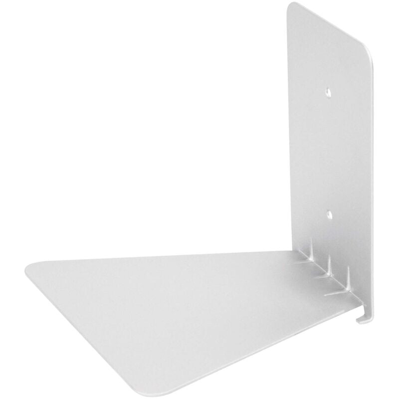 foto del prodotto alovez piccolo ripiano invisibile nascosto in acciaio inox. completamente invisibile quando pieno di libri.