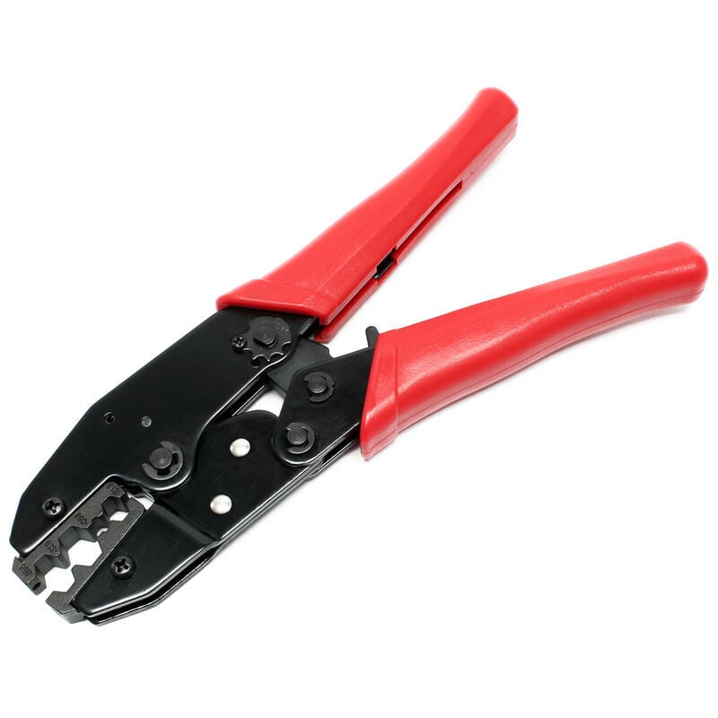 foto del prodotto alovez pinza crimpatrice con cricchetto per cavi coassiali e connettori bnc coax tnc rg58 rg59 rg62 rg140