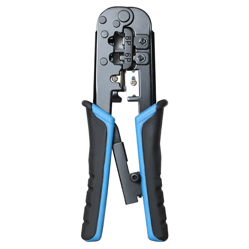 foto del prodotto alovez pinza per cavi di rete multifunzione 6p 8p, pinza per crimpatura con testa in cristallo per cavi di rete, pinza per crimpatura, taglio fili,