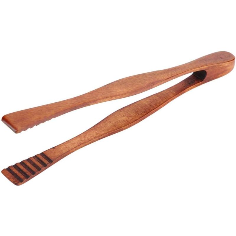 foto del prodotto alovez pinze da cucina in legno per barbecue, buffet, pane, bistecche, servizio