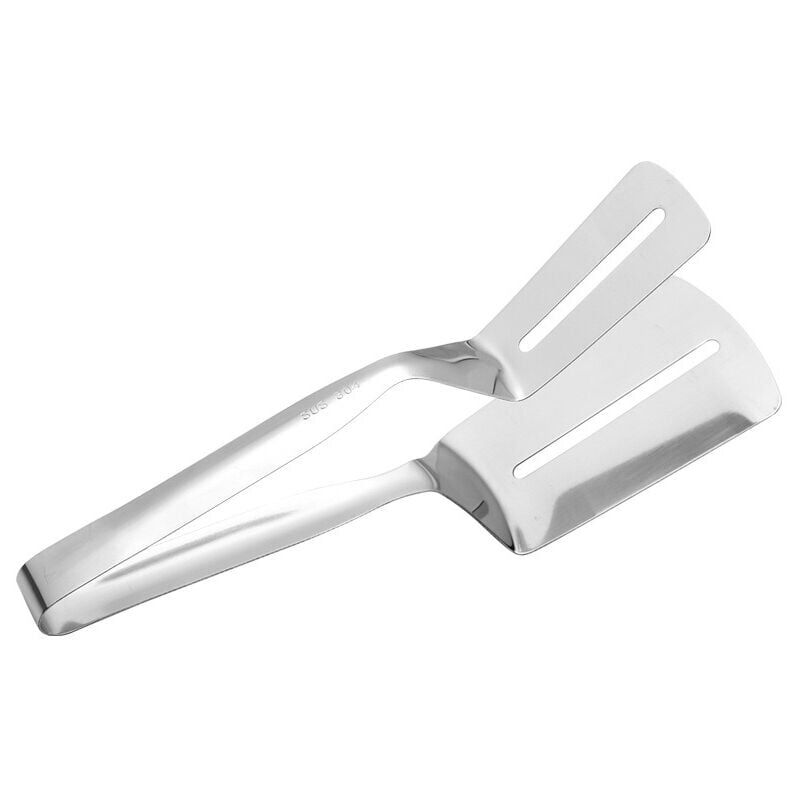 foto del prodotto alovez pinze per alimenti in acciaio inox, pinze per pane, pesce fritto e barbecue 201 pinze per bistecche normali 26 cm 
