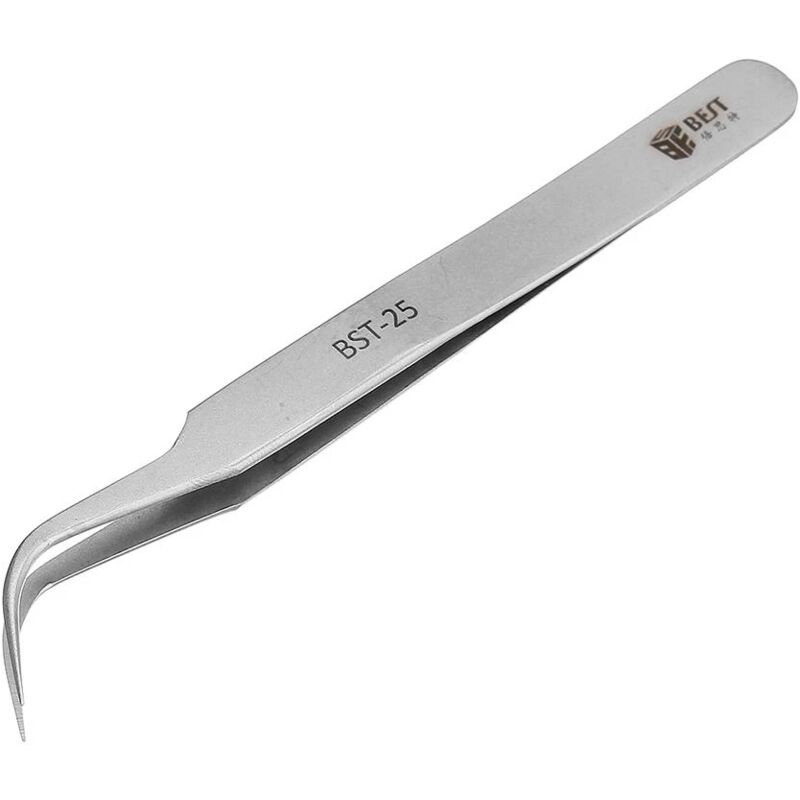 foto del prodotto alovez pinzette di precisione di alta qualit bst 25 pinzette curve dure antiscivolo e ad alta tenacit 