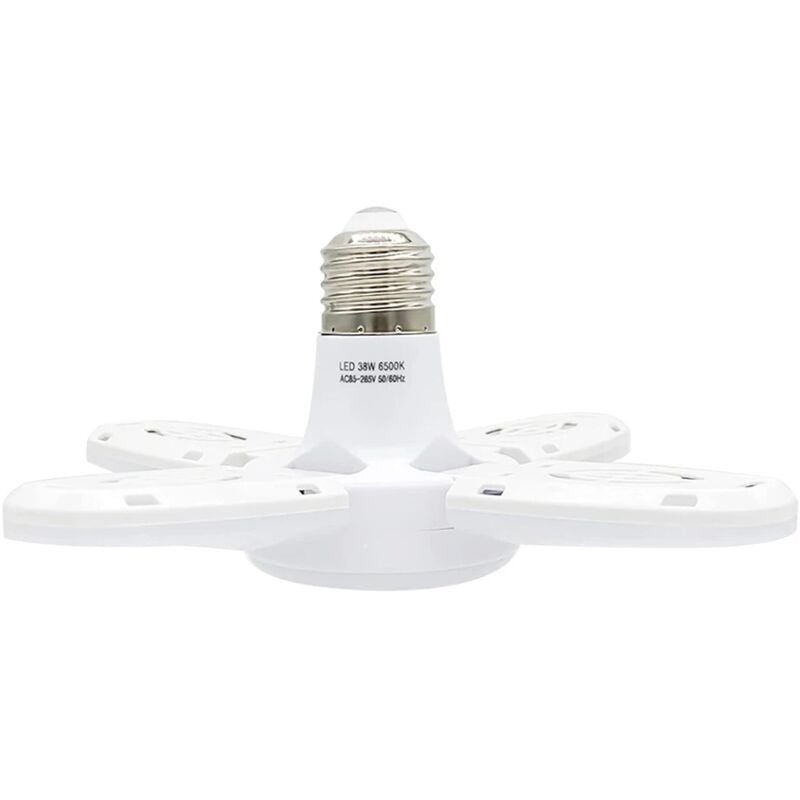 foto del prodotto alovez plafoniera a led plafoniera deformabile per garage officina magazzino officina lampadina vita domestica bianco caldo