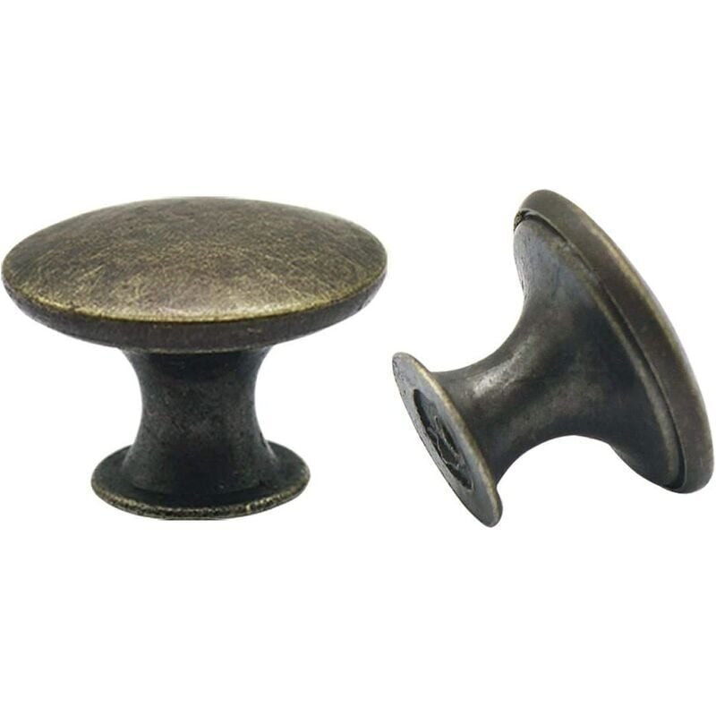 foto del prodotto alovez pomelli per porte set di 10 pomelli per cassetti 30mm maniglie in ottone vintage pomelli per mobili per armadietti da cucina lkbd