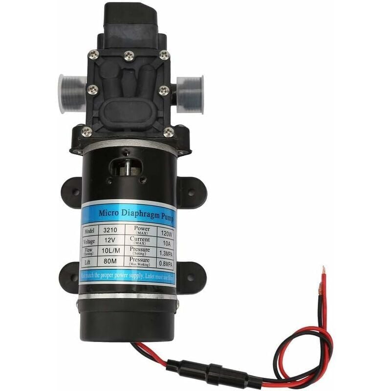 foto del prodotto alovez pompa a membrana 12v 24v 80w pompa ad acqua pompa autoadescante pompa ad ingranaggi di aspirazione struttura robusta resistente alla