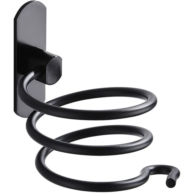 foto del prodotto alovez porta asciugacapelli, senza forare, porta asciugacapelli in acciaio inox, porta asciugacapelli a parete, con portacavo, per camera da letto,