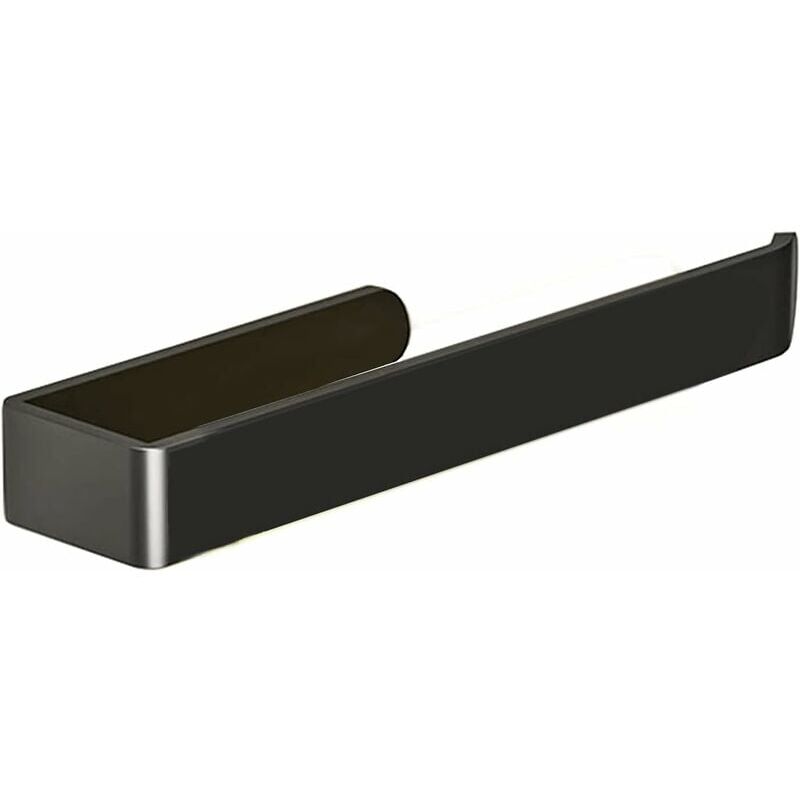 foto del prodotto alovez porta asciugamani nero, porta asciugamani da bagno, porta strofinacci nero senza foratura, porta asciugamani da parete autoadesivo per bagno