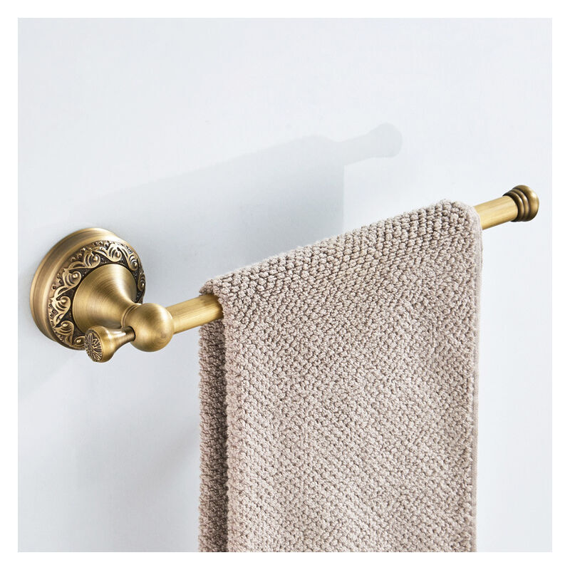 foto del prodotto alovez portasciugamani classico, 11,42 x 2,95 pollici, portasciugamani da parete in ottone a palo singolo, portasciugamani da bagno per appendere