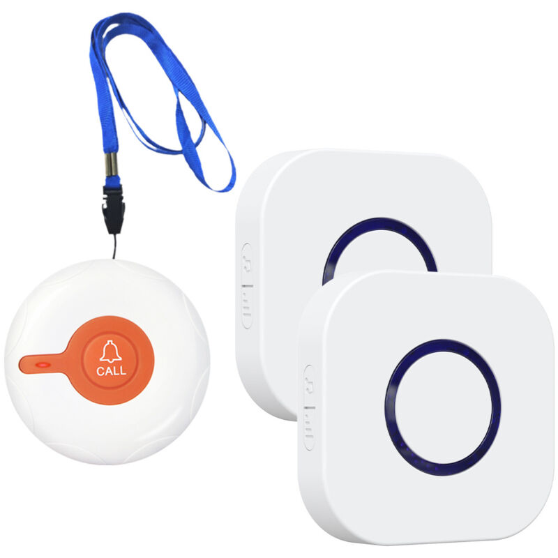 foto del prodotto alovez pulsante di chiamata wireless per anziani a casa, sistema di allarme infermieristico, campanello di chiamata paziente, sistemi di allarme di