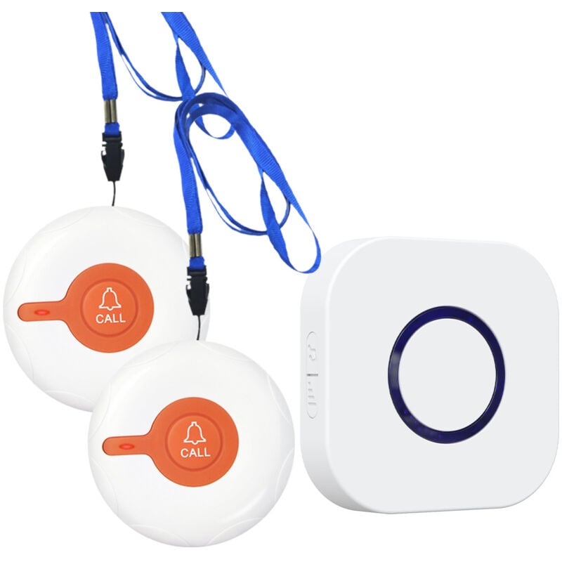 foto del prodotto alovez pulsante di chiamata wireless per anziani a casa, sistema di allarme infermieristico, campanello di chiamata paziente, sistemi di allarme di