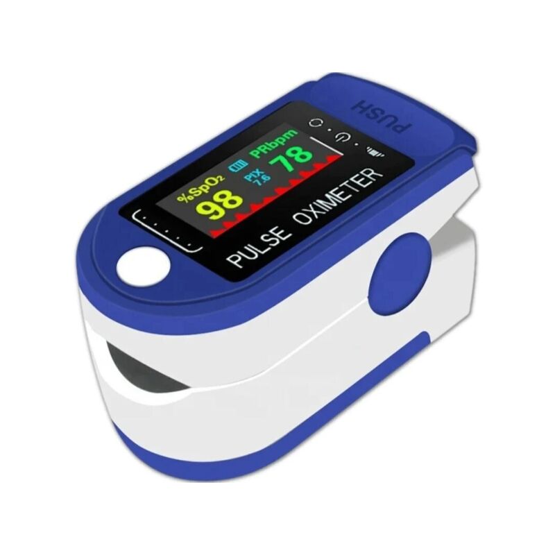 foto del prodotto alovez pulsossimetro da dito con display oled, pulsossimetro da dito professionale, saturometro, ossimetro, misura la saturazione dell ossigeno