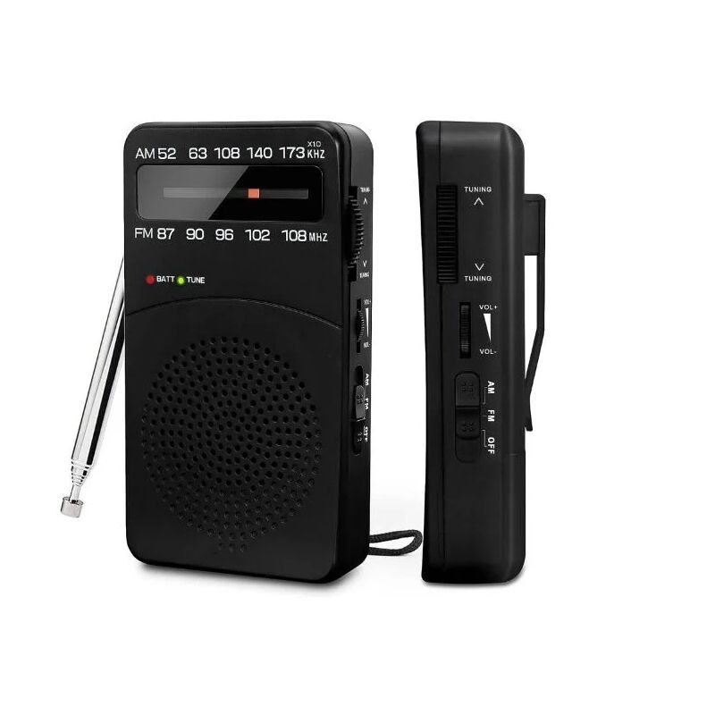 foto del prodotto alovez radio portatile, radio am mw fm a batteria, radio tascabile a transistor con ricezione eccellente, manopola di sintonizzazione con