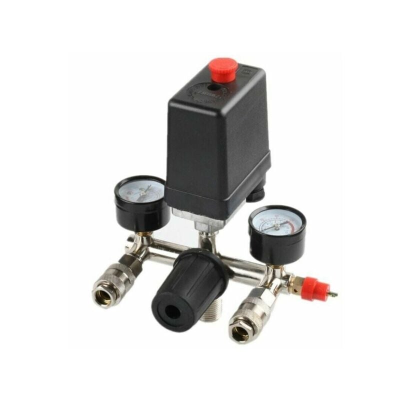 foto del prodotto alovez regolatore di pressione con pressostato per compressore pressostato 2 display