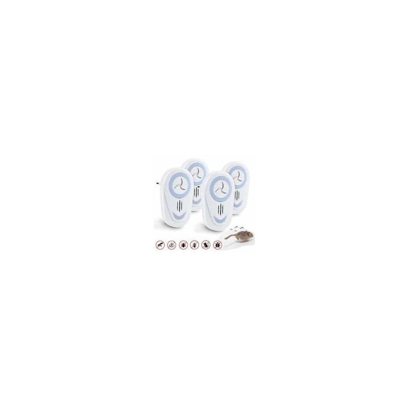 foto del prodotto alovez repellente ultrasuoni 4 pack anti zanzare roditori insetti elettronico