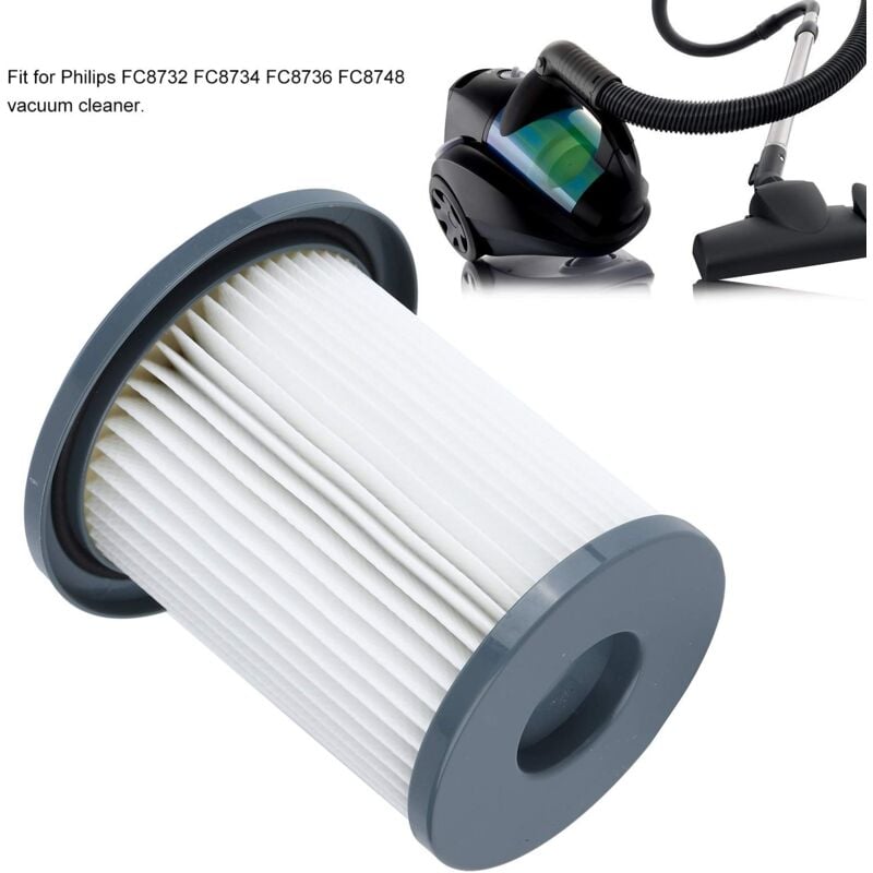 foto del prodotto alovez ricambi filtro, filtro a cartuccia per philips, filtro di ricambio, accessori per cartuccia filtro adatti per aspirapolvere philips fc8732