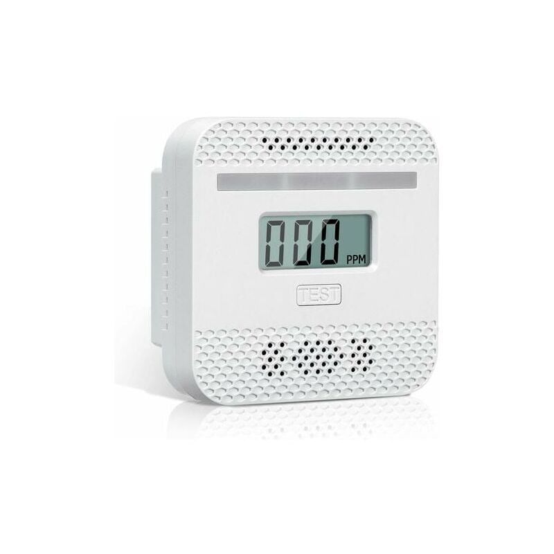 foto del prodotto alovez rilevatore di monossido di carbonio, rilevatore di monossido di carbonio intelligente con display lcd, conforme alla norma en 50291, con