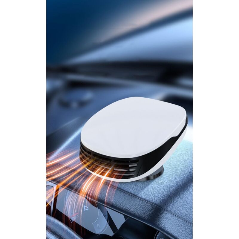 foto del prodotto alovez riscaldatore per auto, 12v 120w 2 in 1 riscaldatore e ventilatore per auto, riscaldatore portatile per auto, sbrinatore rapido con base