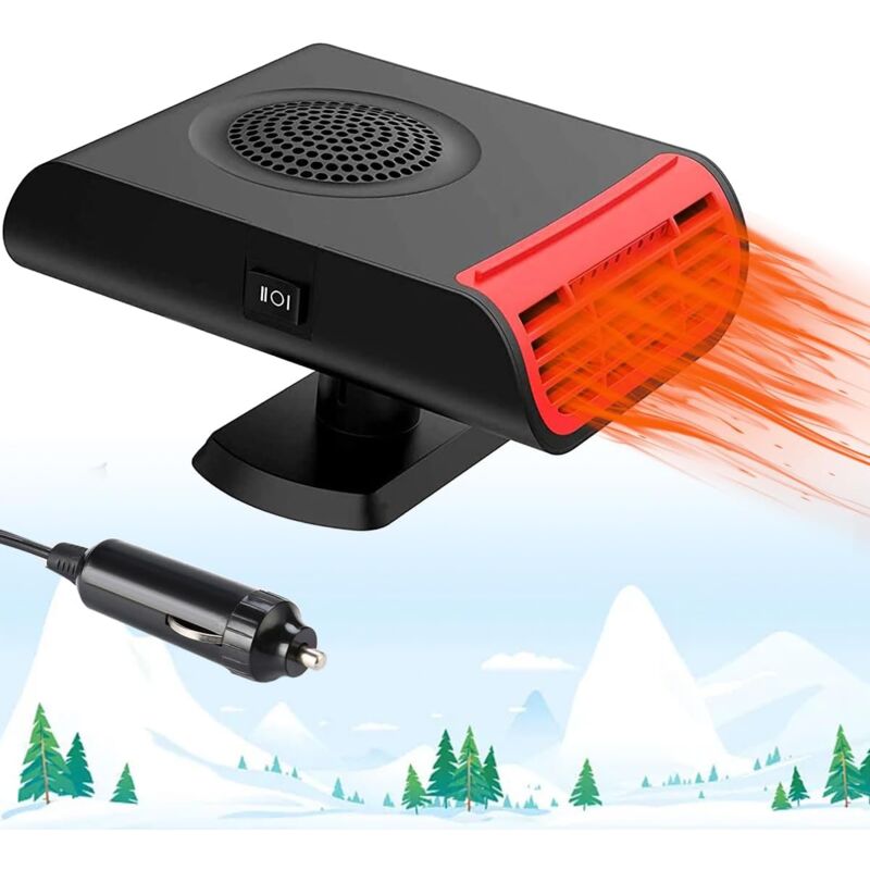 foto del prodotto alovez riscaldatore per auto 12v 150w riscaldatore per auto portatile riscaldatore portatile con accendisigari riscaldatore per ventilatore per auto