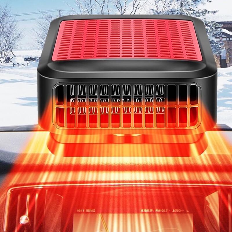 foto del prodotto alovez riscaldatore per auto 12v 200w riscaldatore portatile veloce ventola di raffreddamento e riscaldatore 2 in 1 sbrinatore per parabrezza