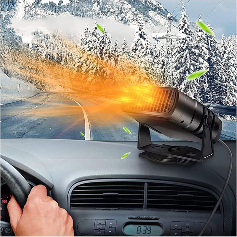 foto del prodotto alovez riscaldatore per auto 4 in 1, sbrinatore per riscaldatore portatile per auto da 12 v, riscaldamento rapido, regolabile da 90 a 360 , con