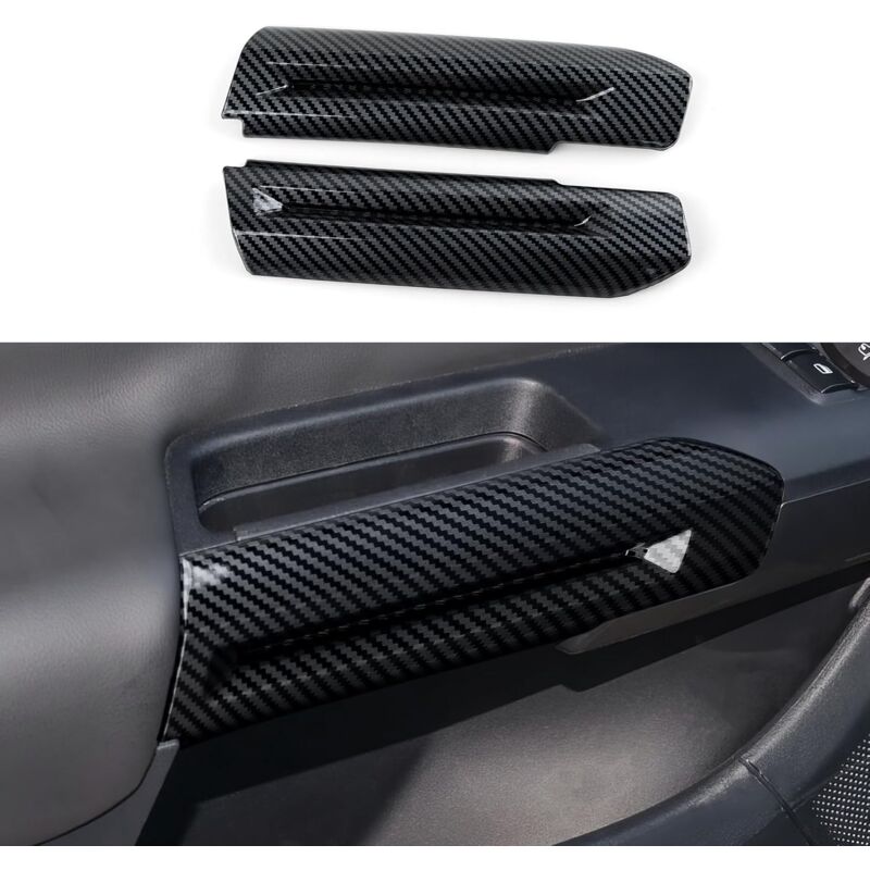 foto del prodotto alovez rivestimento maniglia interna porta in abs per ford mustang 2015 2024 shelby gt350 2015 2020 gt500 2020 2022 accessori stile fibra di