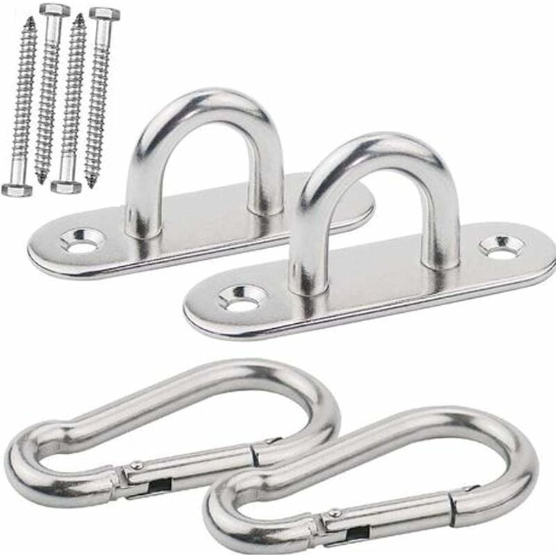 foto del prodotto alovez robusto gancio da soffitto in acciaio inox, gancio per appendere, adatto per yoga, amaca, sedia sospesa a
