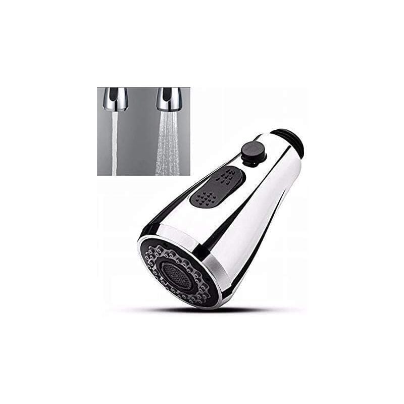 foto del prodotto alovez rubinetto da cucina con doccetta estraibile e pulsante di arresto, 2 tipi di getto, testa universale pro