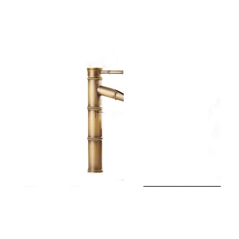 foto del prodotto alovez rubinetto da cucina interamente in rame, rubinetto antico, rubinetto per lavabo singolo in bamb retr , lavabo artistico, lavabo da appoggio