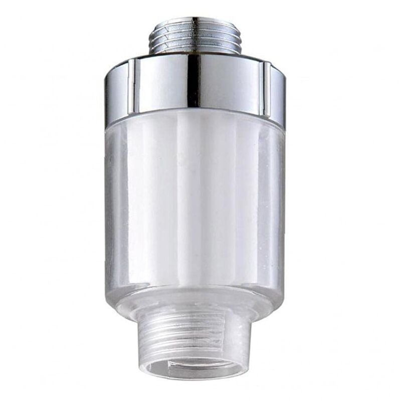 foto del prodotto alovez rubinetto doccia con filtro rigido per sistema di addolcimento dell acqua, soffione doccia universale trasparente, vasca idromassaggio