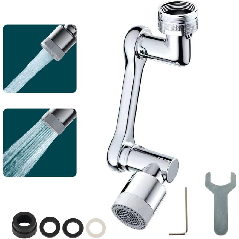 foto del prodotto alovez rubinetto filtro antispruzzo universale, rubinetto filtro con rotazione di 1080 gradi, rubinetto filtro antispruzzo, rubinetto filtro da