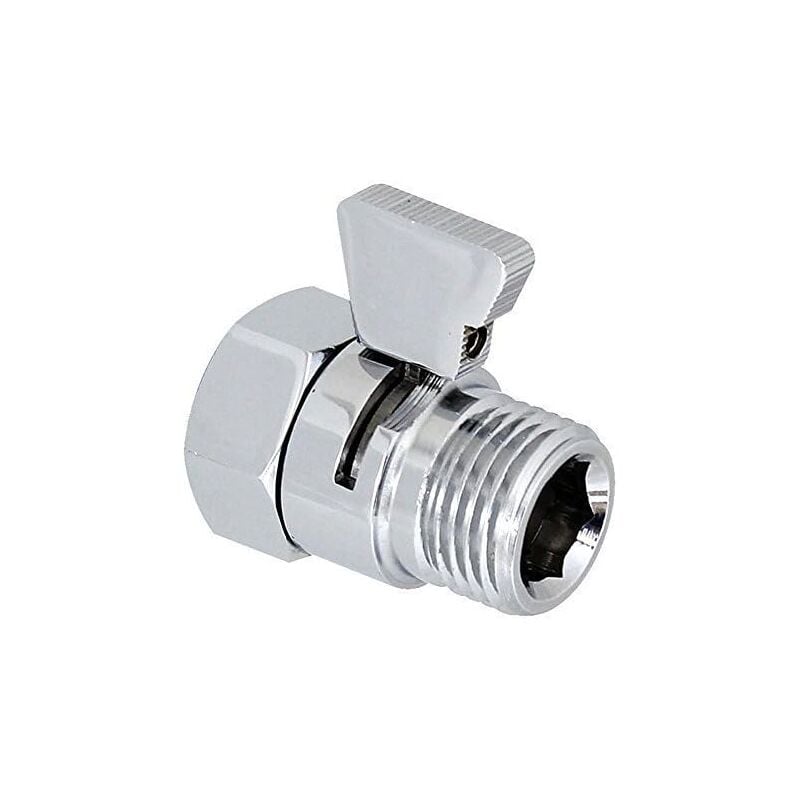 foto del prodotto alovez rubinetto in ottone, per soffione doccia, doccetta o bidet, regolazione portata acqua, arresto acqua, ricambio universale