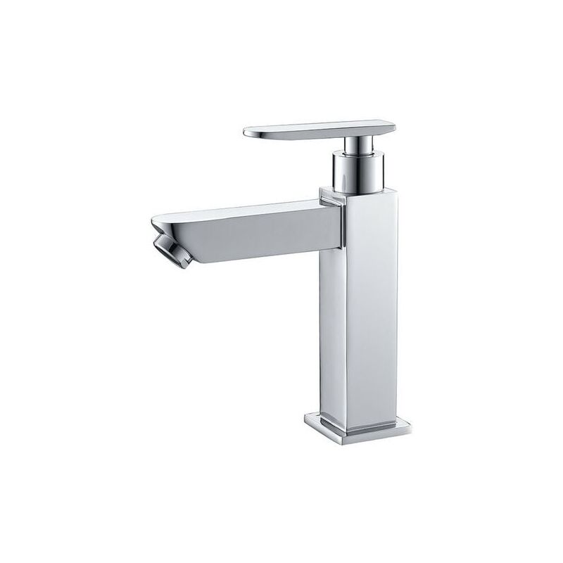 foto del prodotto alovez rubinetto per acqua fredda per il lavaggio delle mani, rubinetto per bagno, miscelatore monocomando cromato, rubinetto per lavandino