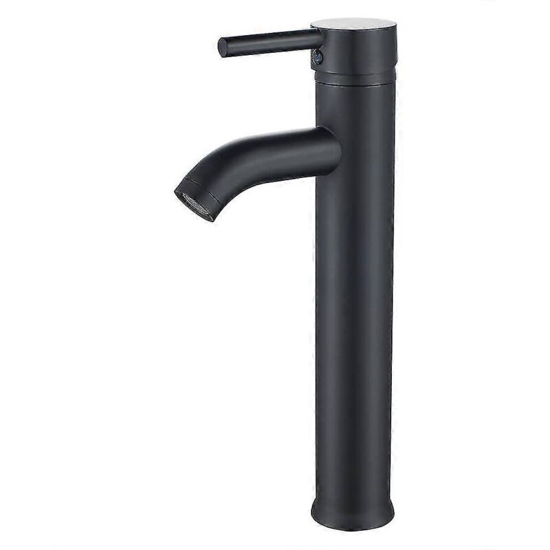 foto del prodotto alovez rubinetto per bagno con maniglia singola in nichel spazzolato, rubinetto moderno per lavabo da bagno con foro singolo