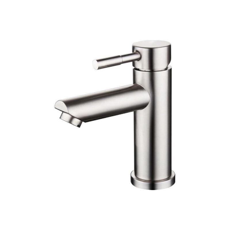foto del prodotto alovez rubinetto per bagno, rubinetto per lavandino del water, acciaio inossidabile 304, ugello dritto, rubinetto per lavandino con acqua calda e