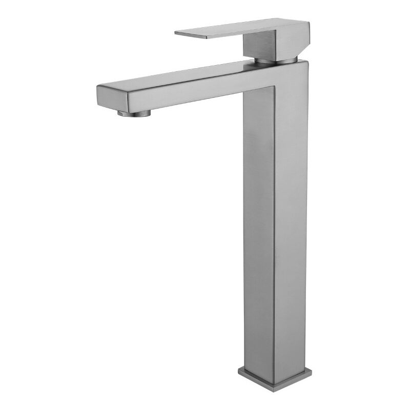 foto del prodotto alovez rubinetto per lavabo cromato, miscelatore monocomando per acqua calda e fredda, rubinetto per lavabo in acciaio inox, accessori per lavabo