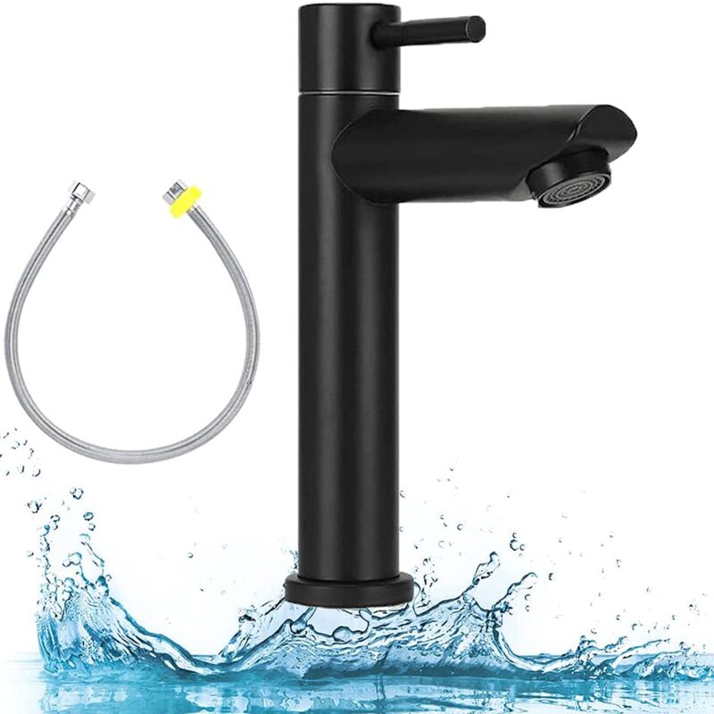 foto del prodotto alovez rubinetto per lavabo, rubinetto per bagno, rubinetto per lavabo moderno, miscelatore per bagno in acciaio inossidabile, solo acqua fredda