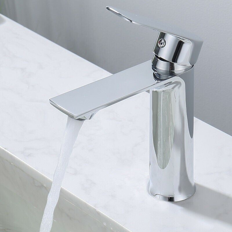 foto del prodotto alovez rubinetto per lavabo, rubinetto per lavabo, rubinetto regolabile per acqua calda e fredda, cromato, acciaio inossidabile