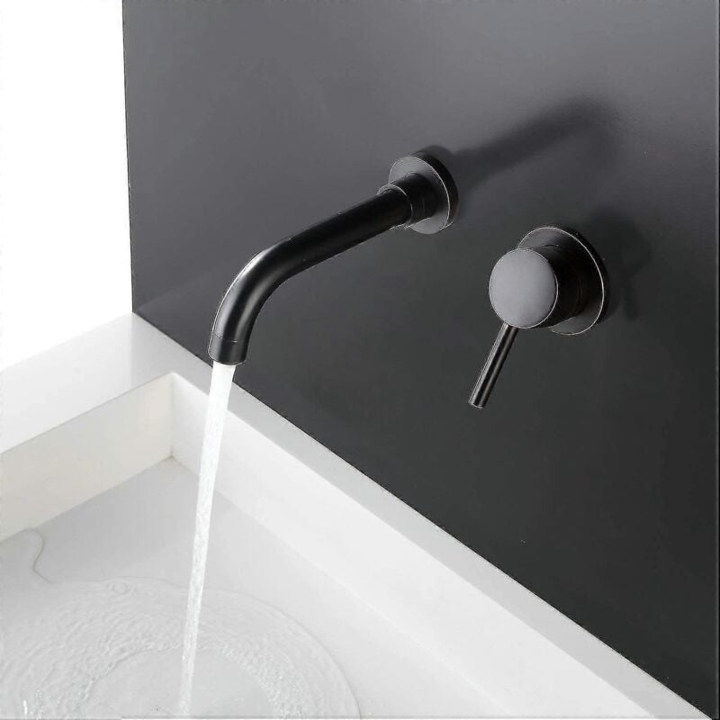 foto del prodotto alovez rubinetto per vasca da bagno a parete, acqua calda e fredda, rubinetto per lavabo a parete, miscelatore per bagno in rame