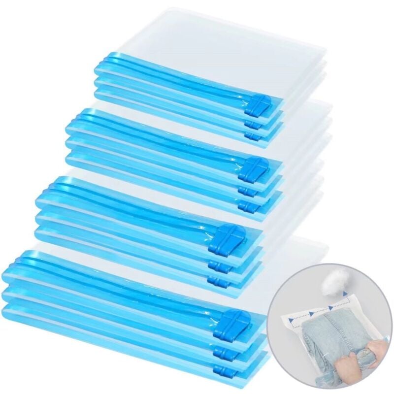 foto del prodotto alovez sacchetti sottovuoto, sacchetti da viaggio, sacchetti di compressione manuali, sacchetti sottovuoto per vestiti, piumoni, lenzuola