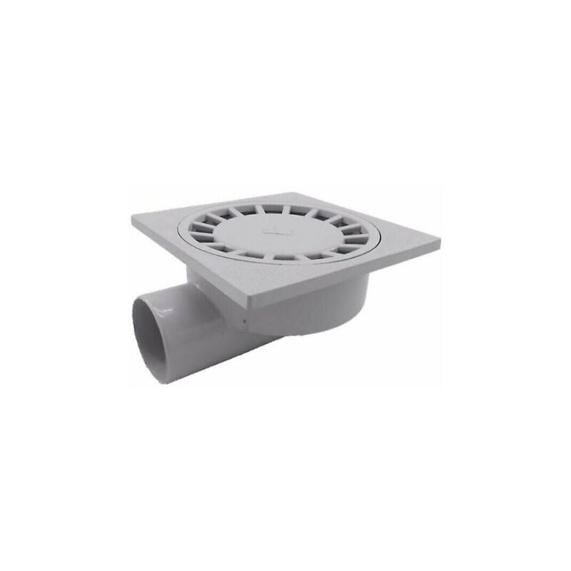 foto del prodotto alovez scarico a pavimento per bagno, doccia, 200 mm x 200 mm, 75 mm, in plastica pvc, 1 pz, bianco