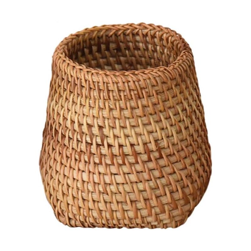 foto del prodotto alovez scatola portaoggetti in rattan per bacchette, paletta, cucchiai, secchio, forchette, stoviglie, c
