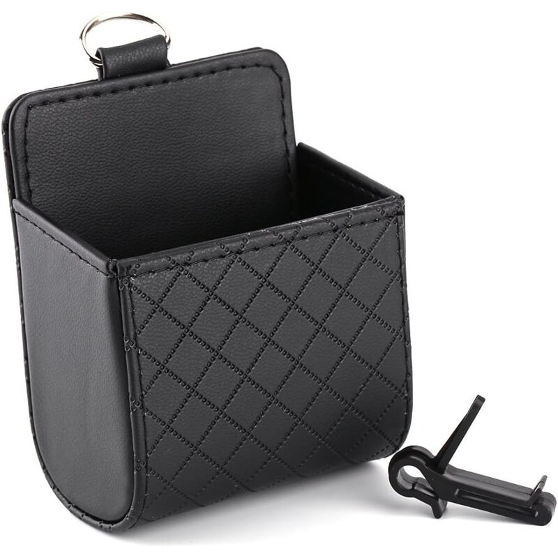 foto del prodotto alovez scatola portaoggetti per auto, portaocchiali per cellulare, borsa portaoggetti per interni auto, borsa portaoggetti in pelle pu